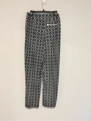 New directions pull on floral boho Printed Wide-Leg Pants Black‎ & White medium thumbnail 2