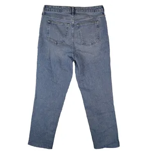 Free Assembly Jeans Womens 12 (33x30) Super High Rise Straight Patchwork Raw Hem thumbnail 2