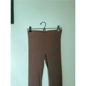 Aerie Kick It Rib Knit Flare Pants Size M Brown Bootcut Kickboot Lettuce thumbnail 5