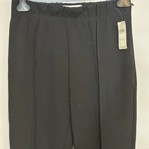 Anthropologie Black Pintuck Ankle Zip Leggings Slim Pants‎ Small NWT thumbnail 2
