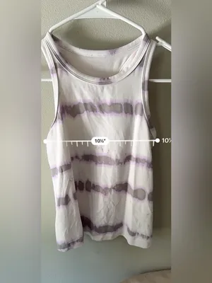 Lululemon Align Waist Length Racerback Tank Purple Tie-Dye Tank Size 2 thumbnail 7