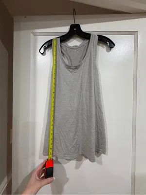Jockey Light Gray Racerback Tank Top Size M thumbnail 4