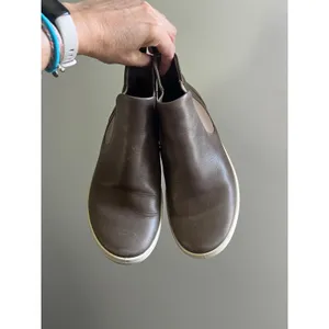 Ecco Soft‎ 7 Womens Taupe Leather Chelsea Ankle Boot 37 Gorpcore Comfort Sneaker thumbnail 2