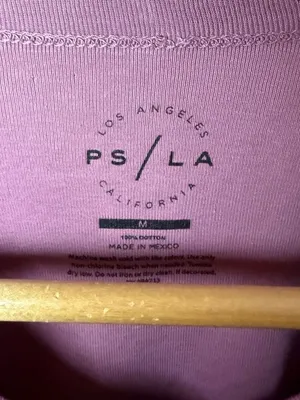 Pacific Sunwear PS/LA Mauve Pink Graphic Crop Top Tee thumbnail 2