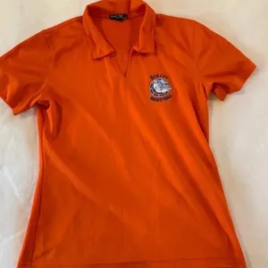 Sport-Tek The‎ Bolles School orange basketball logo polo EUC thumbnail 1