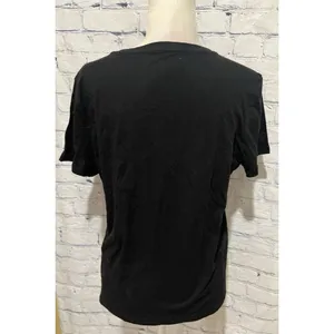 Victorias Secret women’s Black VS Silver Logo Short Sleeve Top Shirt Medium thumbnail 4