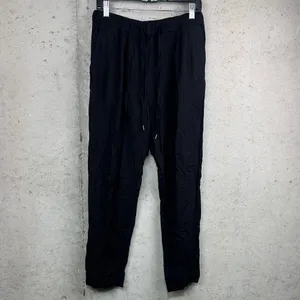 COS Black Elastic Drawstring Joggers woman sz 4 thumbnail 3