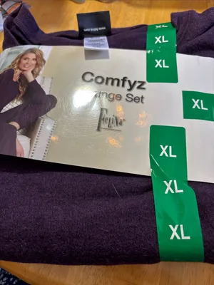 Felina Comfyz Lounge Set - Deep Purple XL NIP thumbnail 1