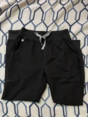Figs black high waisted Zamora joggers size XS/P thumbnail 2