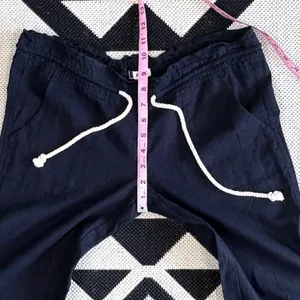 Roxy Oceanside Linen Blend Flare Beach Pants in Black Small thumbnail 9