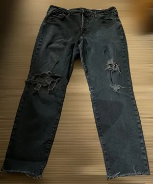 Old navy OG‎ straight High Rise distressed jeans thumbnail 1