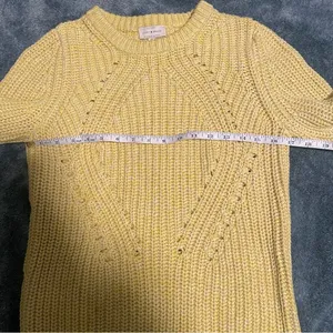 Lucky Brand Light Yellow Cable Knit Sweater size Medium‎ thumbnail 6