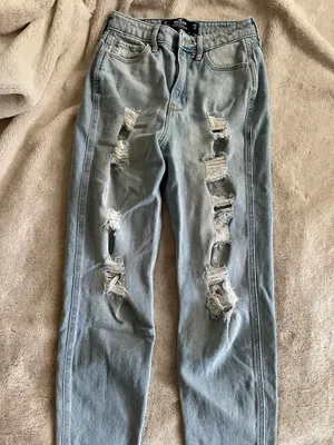 Hollister Light Wash Ripped Jeans thumbnail 3