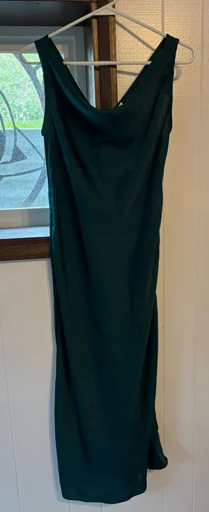 Emerald Green Midi Dress Size XS thumbnail 1