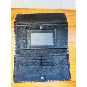 Fendi Dark‎ Brown Selleria Leather Continental Wallet Dark Brown Pre-owned thumbnail 8