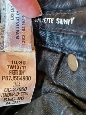 LUCKY Brand ‘BRIDGETTE SKINNY’ Black High Waist Jeans Sz 10/30 ANKLE thumbnail 6