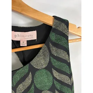 Philosophy Patterned Sleeveless Shift Dress Size medium thumbnail 2