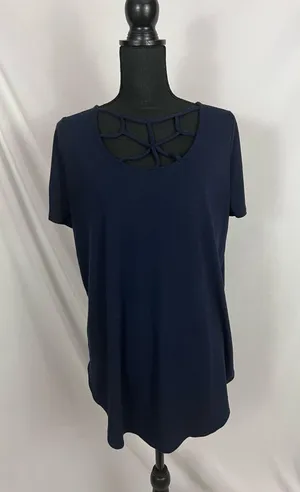 Zenana Premium Navy Blue Blouse thumbnail 1