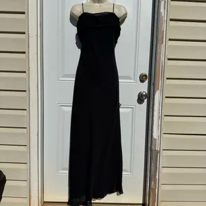 Betsy & Adam by Jas Lene Black Maxi dress Evening Gown Size 6 Petite thumbnail 11