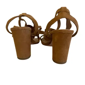 Antonio Melani Cognac Suede Lace Up Block Heeled Sandals‎ 6.5 thumbnail 6