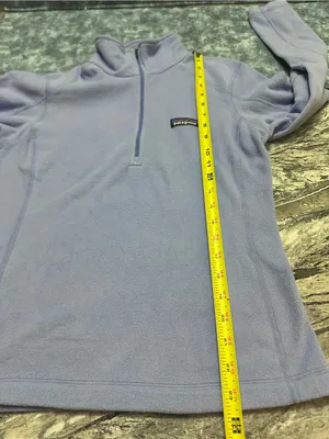 Patagonia Light Blue Women's Quarter-Zip Fleece Pullover XS thumbnail 6
