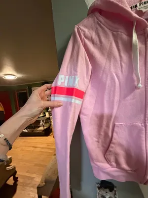 Victoria's Secret PINK Pink Zip-Up Hoodie thumbnail 6