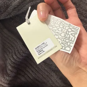 Barefoot Dreams CozyChick Lite Dark Gray Women's Sweater Ribbed Shrug Cardigan L/XL in Carbon thumbnail 5