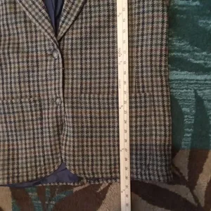 Lizsport Vintage 2 Buttons Womens Blazer Wool Dark Academia Office Size 14 thumbnail 10