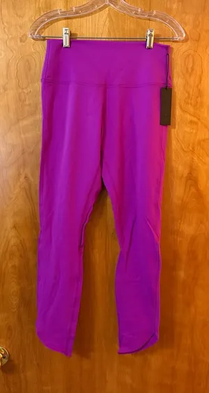 Savvi Fit Dancer Leggings Fuchsia Colorful Athleisure Yoga Walk Womens NWT Large thumbnail 1