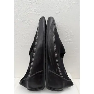 Circa Joan & David Black Square Toe Slip On Loafers Women's thumbnail 6
