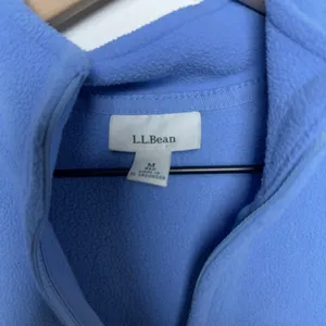 LL Bean Women Mountain Classic Vest Sweater M Blue Polartec Fleece Full Zip‎ thumbnail 5