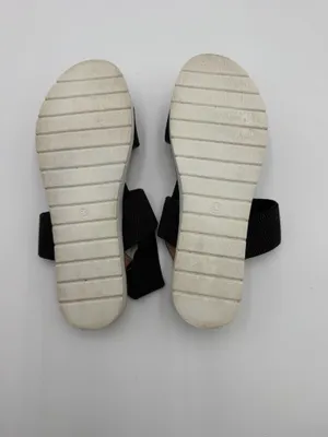 SM New York Jacey Women’s Size 8.5 Black Stretch Strap Comfort Sandals thumbnail 5