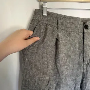 a new day‎ linen rayon gray trousers pockets women's size 10 business casual thumbnail 2