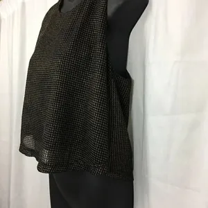 She + Sky black and gold sparkle crop Top Large thumbnail 5