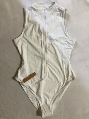 SKIMS Zip-Up One Piece Swimsuit L thumbnail 3