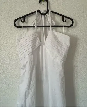 eyelet halter maxi summer dress sz large thumbnail 4