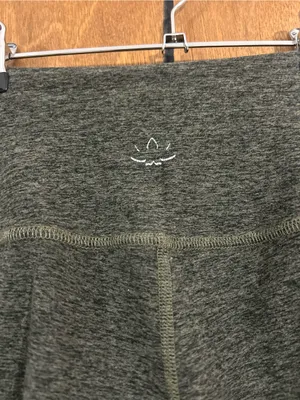 Beyond Yoga Caught in the Midi Space Dye Cropped Leggings Green Small thumbnail 3