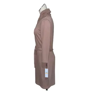 NWT Calvin Klein 3/4 Sleeve Scarf Cowl Neck Belted Midi Dress Small thumbnail 8