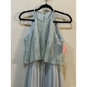 After Six Formal Lace Tulle Dress Size 8 Celadon Formal‎ Wedding Green thumbnail 5