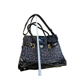 Betsey Johnson Black Leopard Print Handbag With Gold Hardware SKU 6898 thumbnail 5