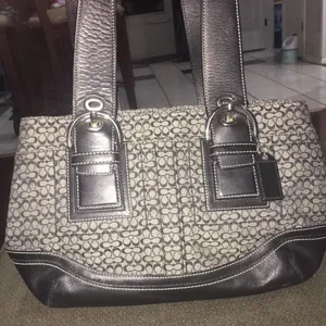 Gray Coach Purse  thumbnail 1