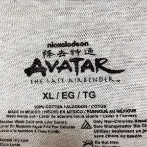 Nickelodeon Avatar The Last Airbender Anime White Tshirt size Extra Large thumbnail 4