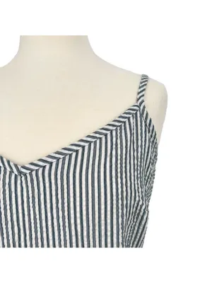 Market Spruce Coastal Nautical Striped Maxi Sun Dress Blue White Size 2X NWT thumbnail 2