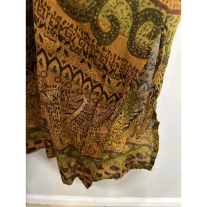 Vintage Sleeveless Dress Women’s Medium Boho Animal Print Tie Waist Festival thumbnail 6
