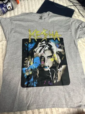 kesha t shirt Gray Size L thumbnail 2