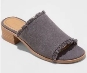 Universal Threads New without tags - fringe mules - (vegan) thumbnail 1