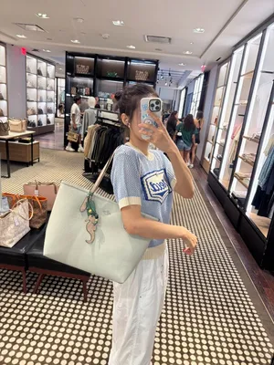 NWT！COACH Large City Tote Bag With Seahorse Charm（COACH CBH79） thumbnail 9