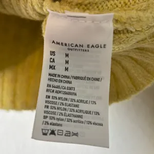 American Eagle Women's Size M Button-Front Cardigan Green-Yellow Cozy Cropped thumbnail 6