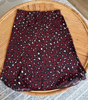 Loft midi length leopard skit thumbnail 1