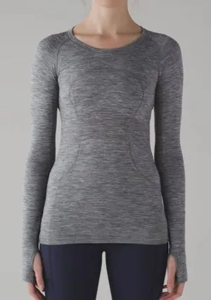 Lululemon Swiftly Tech Long Sleeve Crew Sz 10 Activewear Outdoor Hiking Gym Run thumbnail 1